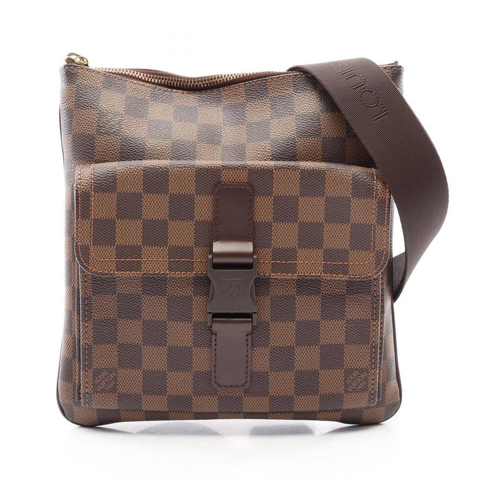 Louis Vuitton Pochette Melville Shoulder Bag/Handbag, Coated Canvas and Leath...